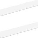 MKO 20" Floating Shelves for Wall, Long Metal Wall Mounted Shelf for Bathroom, Bedroom, Living Room, Kitchen, Display Hanging Shelves for Books/Storage/Room Decor 2 Packs, White