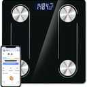 Digital Body Scale Trnr-BDYSCLE-BLK, Home Essential Body Weight Scale for People, Durable Bathroom Accessory, Compatible with Apple and Android OS, Workout and Fitness Equipment