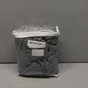 Extra Long Grey Waffle Weave Shower Curtain Cotton Fabric Texture Shower Curtain for Bathroom,72Wx84L