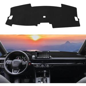 Dashboard Cover Mat Custom Fit for Honda CRV CR-V 2023 2024 2025 2026 (EX, EX-L, Sport, Sport Touring) (Without HUD) Dash Cover Nonslip Dash Mat Protector Sunshade No Glare Black