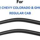 Window Visors Rain Guards for 2004-2012 Chevy Colorado/GMC Canyon Regular Cab, Out-Channel Window Vent Wind Deflectors Visors Shades for 04-12 Colorado/Canyon Standard Cab