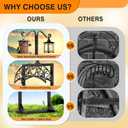 Garden Hose Holder for Outside - Upgraded Water Hose Holders with 5 Spikes & 2 Shepherds Hooks, Freestanding Hose Stand Heavy Duty Hose Hanger Hose Storage Hose Reel Rack for Outside Yard Lawn | for Outside, Upgraded, Hose Stand, Heavy Duty, Hose Hanger, Hose Storage