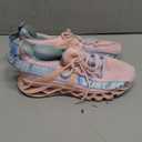 UMYOGO Women's Casual Walking Shoes Lightweight Breathable Mesh Athletic Running Shoes Fashion Slip-on Sock Sneakers Comfort Work  (9.5, Pink&blue)