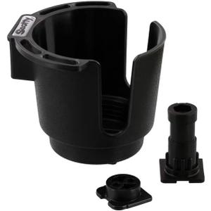 Scotty #311-BK Cup Holder with Rod Holder Post and Bulkhead Black