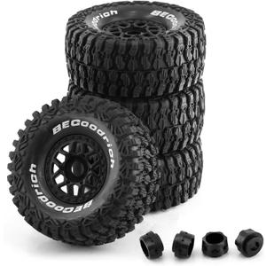 1/7 1/8 RC Short Course Truck Buggy Tires and Wheels 17mm Hex OD 135mm Off Road Tyres for 1:7 1:8 Scale RC Off-Road Truck Car HSP TRAXXAS UDR 85086-4 ARRMA Mojave YK4072 DF7 4PCS (Black) 1/7 1/8 RC Short Course Truck Buggy Tires and Wheels 17mm Hex OD 135mm Off Road Tyres for 1:7 1:8 Scale RC Off-Road Truck Car HSP TRAXXAS UDR 85086-4 ARRMA Mojave YK4072 DF7 4PCS (Black)