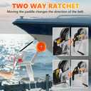 Adjustable Boat Trailer Winch Stand with Roller - Universal Winch Mount for Trailer Tongues - Fits Motorboats, Fishing Boats, Speedboats, Jet Skis and More