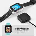 Charger Compatible with AT&T Amigo Jr Watch with 3.3 Feet Charger Cable (Black+Black)