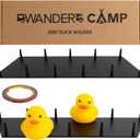 WANDER CAMP Metal Mounts Jeep Duck Holder for Dash - 11 Prong Rustproof, Aluminum Displays & 3M Tape for 4x4 Rubber Ducks with Nonslip, Tapered Pegs - Landing Pad Jeep Gifts Dashboard - 2 Pack