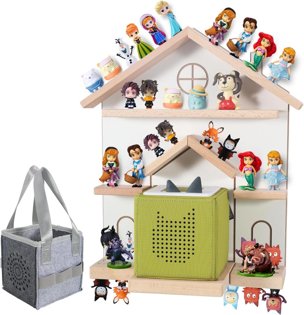 Tonie Shelf for Toniebox - Toniebox Storage for All Your Tonie Accessories toniebox Characters and toniebox Figures, Toniebox Organizer, Tonie Shelf(White)