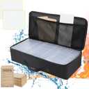 27 Slots Seed Storage Organizer Box, Garden Seed Packet Organize with 90 Pcs Seed Envelopes & Label Stickers, Gardening Seed Keeper Set for Flower Vegetable Plants Garden