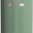 Stanley AeroLight Transit Bottle 16 oz | Locking Drink Through Lid | Leak Resistant Water Bottle or Coffee Travel Mug | Lightweight Insulated Stainless Steel | BPA-Free | Hammertone Green (16 Ounces)