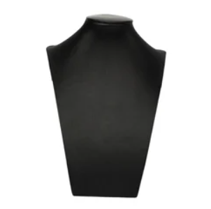 2 Pcs Velvet Jewelry Display Bust Necklace Display Stand Necklace Mannequin Holder Stands for Selling Trade Shows Props (Black) 2 Pcs Velvet Jewelry Display Bust Necklace Display Stand Necklace Mannequin Holder Stands for Selling Trade Shows Props (Black)