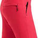 Rapoo Men's Athletic Shorts 7 Inch Inseam Water Resistant Lightweight Quick Dry Workout Shorts with Zipper Pockets (Small, Red)
