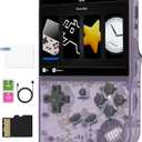 RG35XX 2024 Retro Handheld Game Console Linux System HD and TV Output 3.5 Inch IPS Screen 64G TF Card 5500+ Classic Games 2600mAh Battery( RG35XX 2024 Purple)