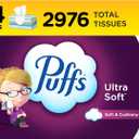 Puffs Ultra Soft Facial Tissues, 24 Family Boxes, 124 Tissues per Box