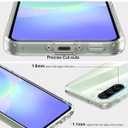 Foluu Slim Fit Case for Samsung Galaxy A36 5G - Transparent Hard PC Back & Soft TPU Bumper, Shockproof Protective Case for Samsung Galaxy A36 5G 2025 (Clear)