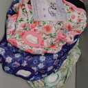 3Pack Dog Diapers Female,Washable Diaper for Doggie,Highly Absorbent Reusable Dog Diaper,Adjustable Leakproof Puppy Girl Dog Diapers for Heat,Incontinence,Period Doggy Nappies (XL(17.5"-27"Waist), Purple)