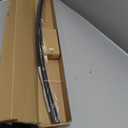 Bonpally Curved Shower Curtain Rod for Bathroom, 40-72 Inches Adjustable Curved Shower Rod, 0.9MM Aluminum Shower Curtain Rod with Rotating Brackets for Extra Shower Space, Need to Drill, Black