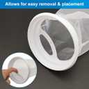 4 Pack 4 Inch Aquarium Filter Bags, Nylon Mesh Filter Socks, 100 Micron Felt Filtration, 4 Inch Ring by 10 Inch Long