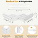 Fitted Bed Sheet Holders for Corners, Anti-Slip Lock Clips Keep Sheets Firm & Tight, Patent Design Adjustable Angle for Mattress Topper Pad of Home Hospital Hotel, Easy Installation, New Year's Gift