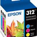 EPSON 312 Claria Photo HD Ink Standard Capacity (T312923-S) Works with Expression Photo XP-8500, XP-8600, XP-8700, XP-15000, Cyan,Magenta and Yellow