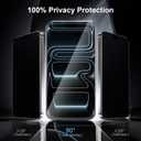 MONASAY 3+1 Pack for iPhone 17 Pro Max 6.9 inch Privacy Screen Protector [True 25Anti Spy] [Instant Installation] , 3 Pack HD Tempered Glass Film+1 Dust Free Installation Tool 9H+ [Military-Grade Protection]