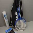 HIRALIY Badminton Rackets Set for Backyards, Badminton Set, Includ 2/4 Rackets, 6/12 Birdies, 1 Carrying Bag, Outdoor Game for Adult Family Beginner, 26.38 X 7.67inch