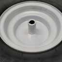 20x8.00-8 Lawn Mower Tire and Wheel, 4 Ply Tubeless Tire, 20x8-8nhs Riding Lawn Mower and Tractor Rear Tire and Wheel Assemblies, 3.5" Offset Hub, 3/4" Borehole, and 3/16" Keyway