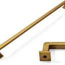 khtumeware 1 Pack Antique Brass Cabinet Appliance Pulls, 18 Inch(457mm) Hole Centers Cabinet Handles Kitchen Hardware Straight Bar for Cabinets and Drawer Pulls