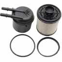 Powkos Powerstroke Fuel Filter FD-4615 Compatible with Ford F250 F350 F450 F550 Super Duty Replaces Motorcraft FD4615 BC3Z-9N184-B 5 Micron Fuel Water Separator Kit
