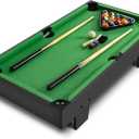 36 inch Mini Pool Table, Portable Pool Arcade Game Table for Living Room, Equipped with Cue Sticks, Chalk, Brush and Tripod, Perfect for Home Entertainment