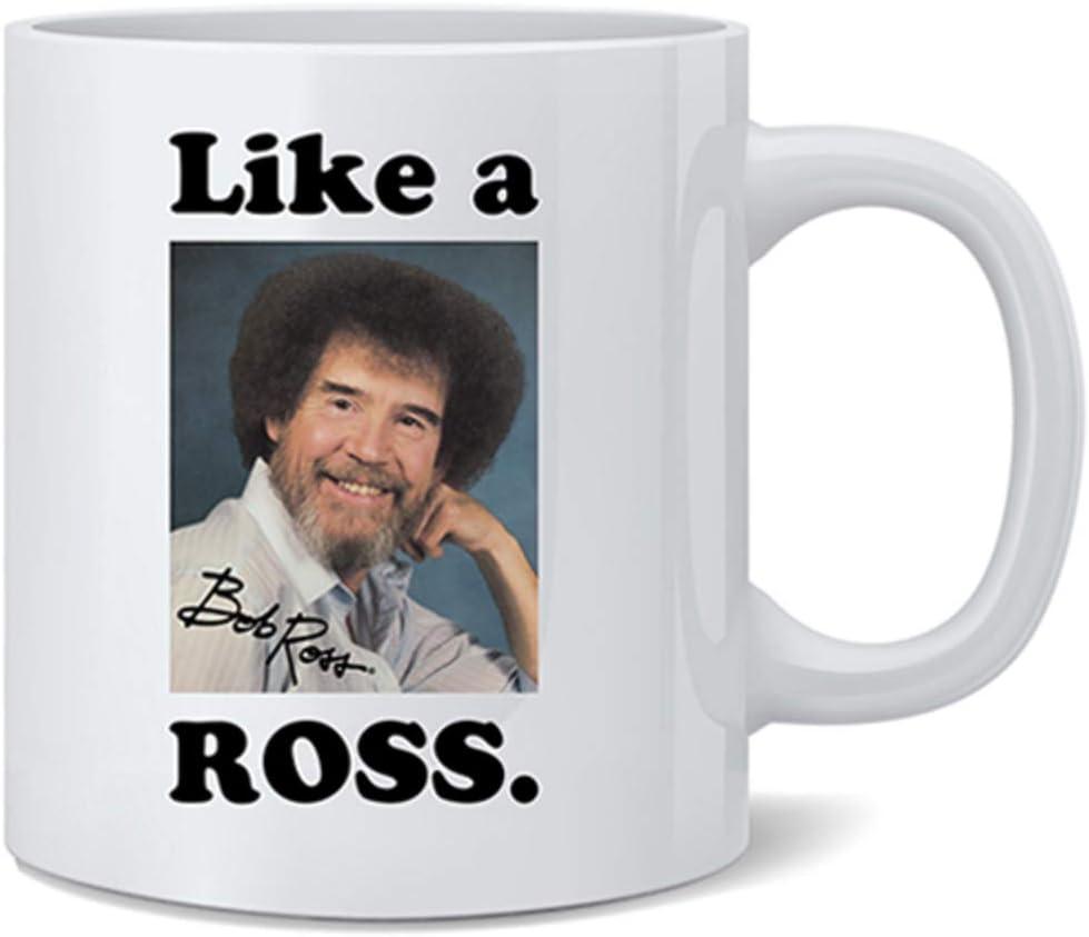 Poster Foundry Bob Ross Mug Like Ross Meme Motivational Coffee Mug 12oz