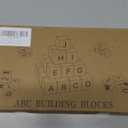 Wooden Blocks,ABC Building Blocks,Wooden Alphabet Baby Blocks,Counting & Building Block Set,Blocks Toys for 3+ Year Old,1.18inch,Gifts