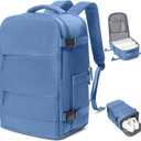 coowoz Travel Backpack for Women Man Carry On Backpack Mochila de Viaje Waterproof Teacher Personal Item Backpack Travel Bag Essentials Rucksack Airplane Accessories Must Haves Sky Blue Small