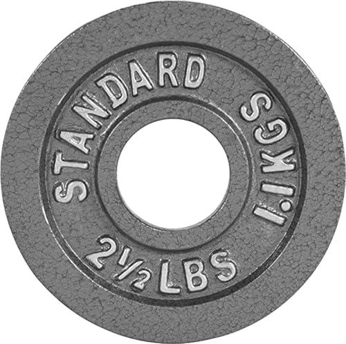 CAP Barbell Olympic 2-Inch Weight Plate, Gray, 2.5 LBS