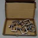 Stainless Steel C Clamps, Mini Tiger Clamp Set for Mounting, Heavy Duty Metal U Clamps, Small Desk G-Clamp with 0.79 Inch Stable Wide Jaw Opening for Metal Working Woodworking Welding Building (4pcs)