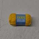 60g Yellow Yarn for Crocheting and Knitting;66m (72yds) Cotton Yarn for Beginners with Easy-to-See Stitches;Worsted-Weight Medium #4;Cotton-Nylon Blend Yarn for Beginners Crochet Kit Making (1PACK, Lemon Meringue(2))