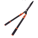 Hedge Shears Heavy Duty 32.5"-43" Extendable Handle Professional Garden Clippers Pruning Scissors Trimmer Yard Landscaping Tool, Black / Orange 