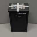 Uniclife Key Drop Box for Outside, Metal Donation Box Collection Box with Combination Lock, Safe Suggestion Box, Wall Mounted Mailbox with Top Slot, Steel Cash Drop Box for Home Office and Business (Black)