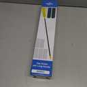 Qaestfy Under Appliance Cleaning Tool with Long Handle, 2 Reusable Microfiber Pads, 5 Disposable Dusting Cloths, Retractable Flat Gap Duster (30-63) for Behind Fridge, Washer, Bed, Furniture