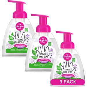 Dapple Foaming Hand Soap, Gentle Hand Wash Baby Soap, Hypoallergenic for Sensitive Skin, Powered by Plants, Lavender, 13 Fl Oz (Pack of 3)