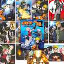 Naruto Poster Book Party Favors Super Set - 60 Pcs Naruto Shippuden Posters Featuring Sasuke, Itachi, and More | Anime Party Decorations Room Decor Bundle for Kids, Teens, Adults