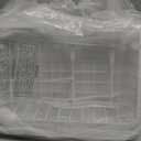 3Tier Rolling Pantry Cart with Wheels, Stackable Wire Storage Floor Organizer for Kitchen Pantry Snack Shelves, Fruit Basket Stand, Vegetable Storage Rack for Food Snacks Onion Potato, White