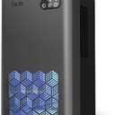 ToLife Dehumidifier for Home 95 OZ Water Tank, 1000 sq.ft Dehumidifiers for Basement Bedroom Bathroom with Auto Shut Off 7 Colors LED Light, Grey