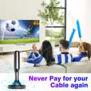 HIDB TV Antenna for Smart TV Indoor, Digital Indoor TV Antenna for Local Channels with Strong Magnetic Base, Easy Installation, Long Range Reception, 4K HD 1080P, 10ft Cables