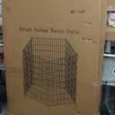 5 Panels No Dig Decorative Outdoor Garden Fence for Yard, 48 in(H) X 13.13 ft(L) Animal Barrier Fencing Rustproof Metal Wire Panel Border for Dog, Rabbits, and Patio Temporary Ground Stakes