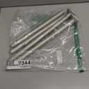 Brushed Nickel Shower Curtain Rod 31-79 Inches Non-Slip Shower Rod Tension Mounted No Drill Tension Shower Curtain Rods Spring Tension Rod for Windows Bathroom