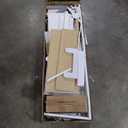 Murphy Bed with a Shelf, Space-Saving Wood Wall Bed Frame with Storage for Bedroom,No Boxspring Required (White, Queen (U.S. Standard))