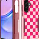 for Galaxy A36 5G Phone Case Women - Cute Girls Cover Girly Kawaii Aesthetic Unique Design Fashion Heavy Duty Protective Shockproof Military Grade Teens for Samsung Galaxy A36 5G Cases (Plaid)