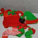 Kids Girls Christmas Elf Costume - Santa Helper Costume Xmas Holiday Elf Dress Outfit (6-7)